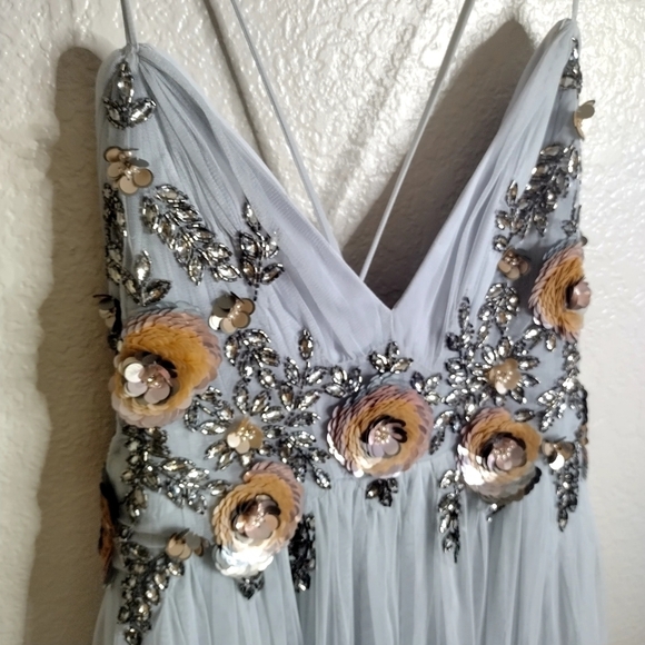 BHLDN Gray Embellished Gown - Picture 5 of 11